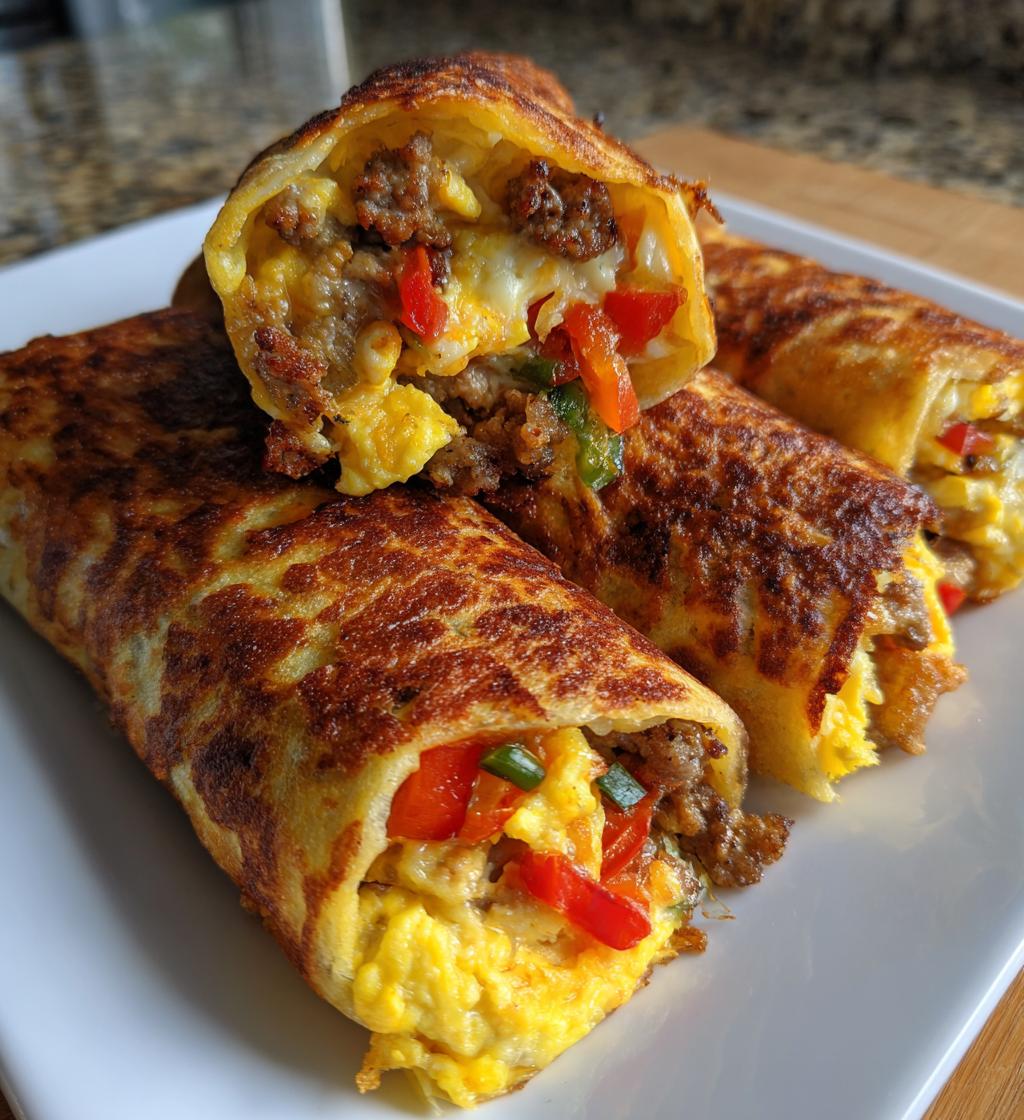 Air Fryer Breakfast Burritos