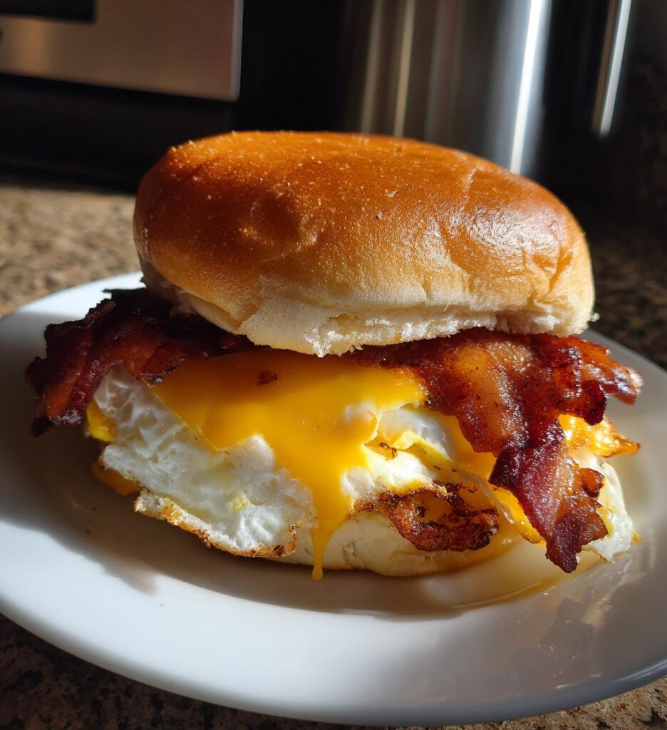 Air Fryer Breakfast Sandwich
