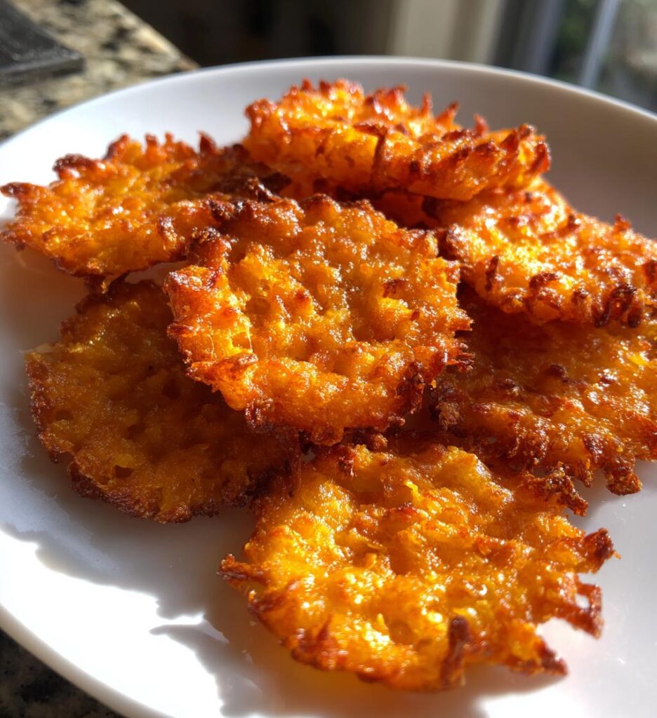 Air Fryer Cheddar Cheese Crisps