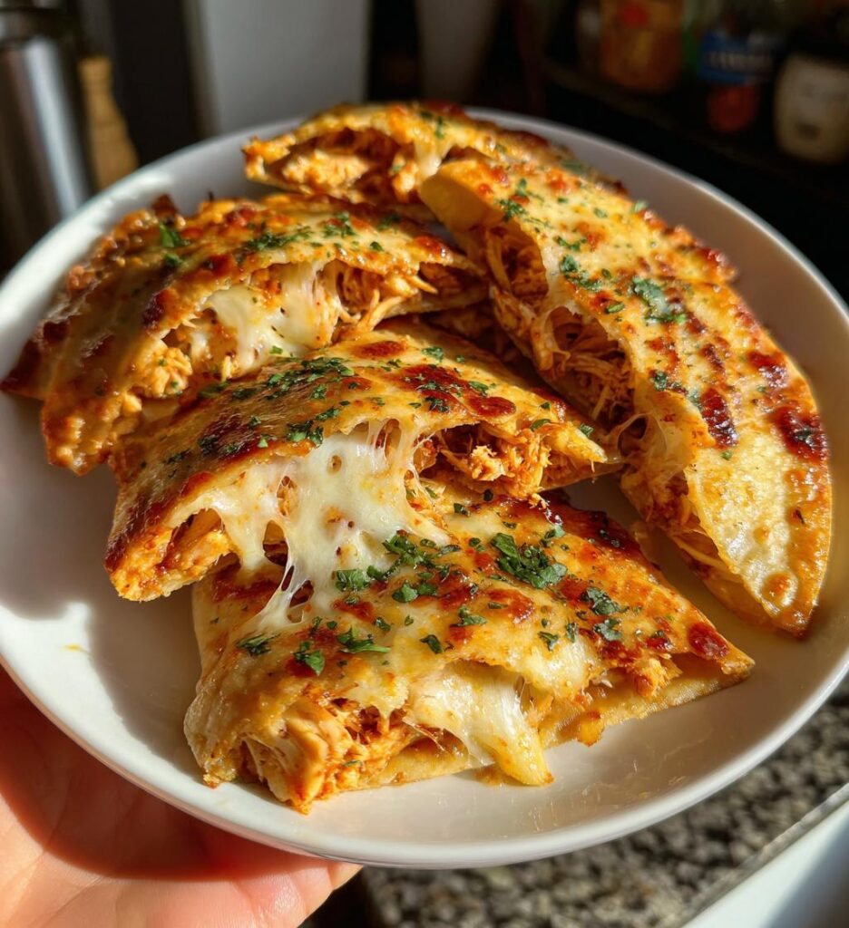 Air Fryer Chicken Quesadilla Bites