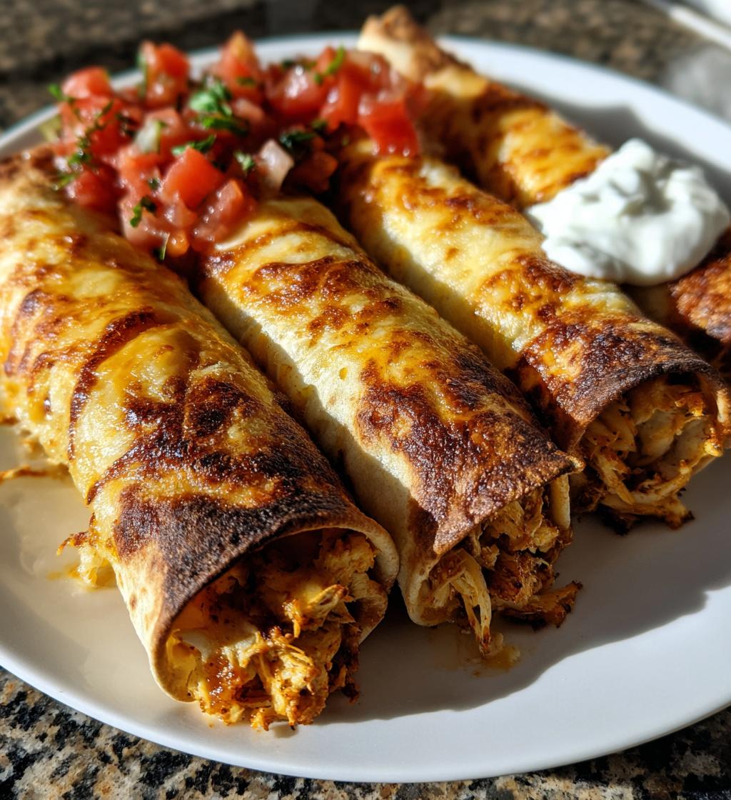 Air Fryer Chicken Taquitos