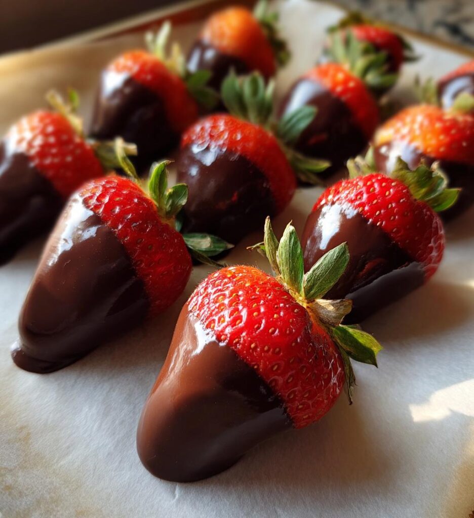 Air Fryer Chocolate-Dipped Strawberries