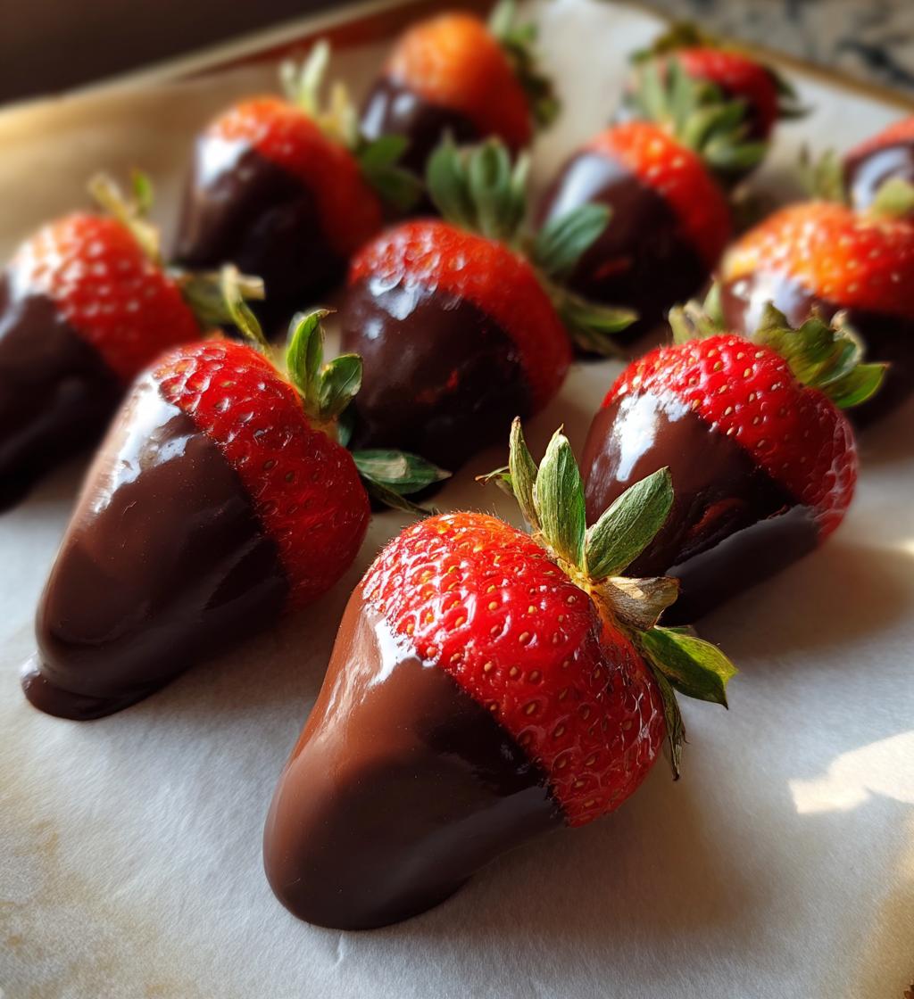 Air Fryer Chocolate-Dipped Strawberries