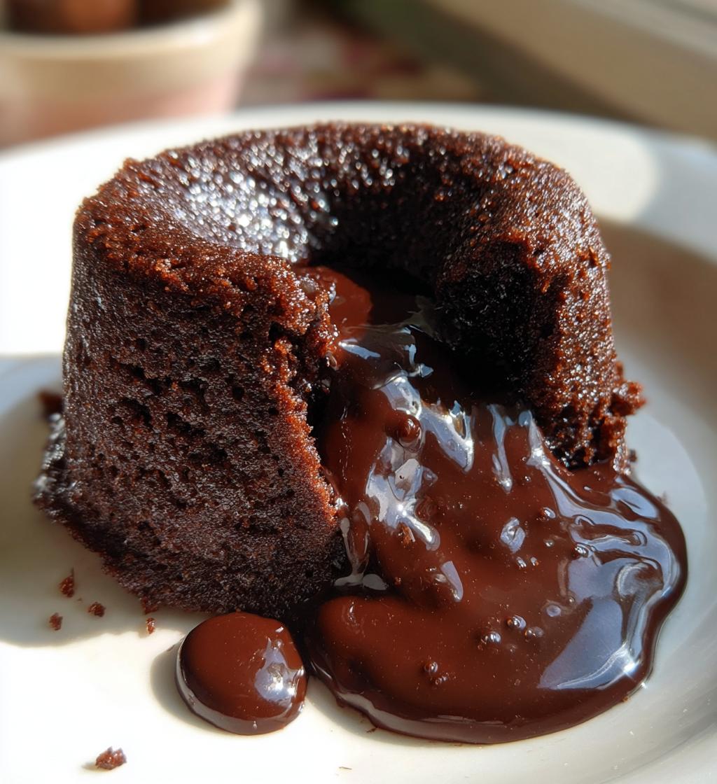 Air Fryer Chocolate Lava Cake