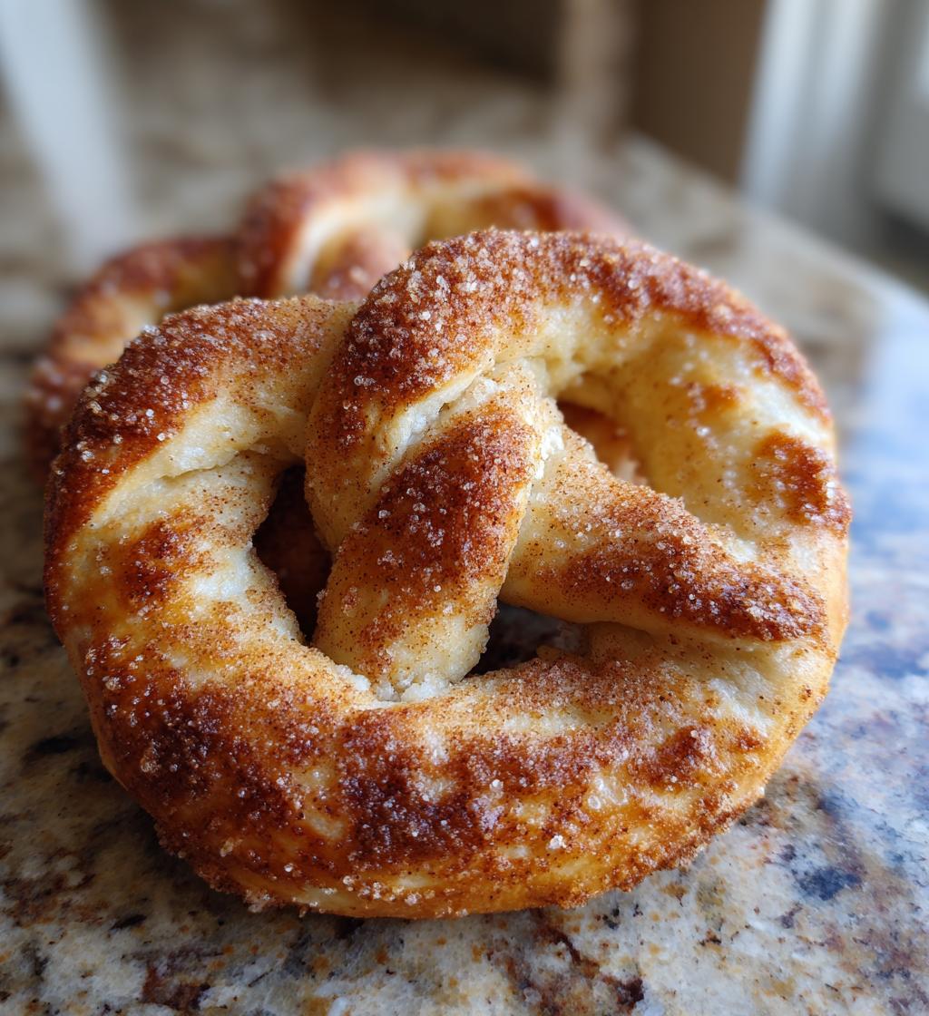 Air Fryer Cinnamon Sugar Pretzels