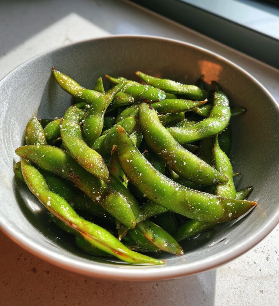 Air Fryer Edamame (with Sea Salt)