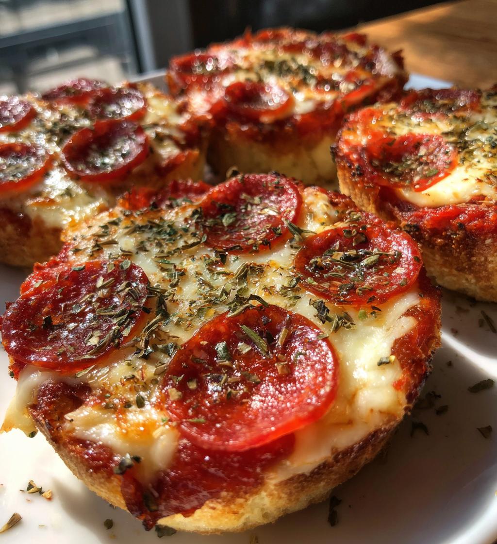 Air Fryer English Muffin Pizzas