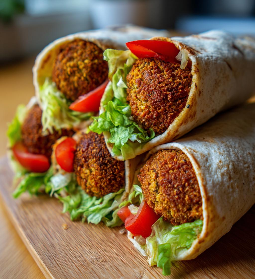 Air Fryer Falafel Wrap Bites