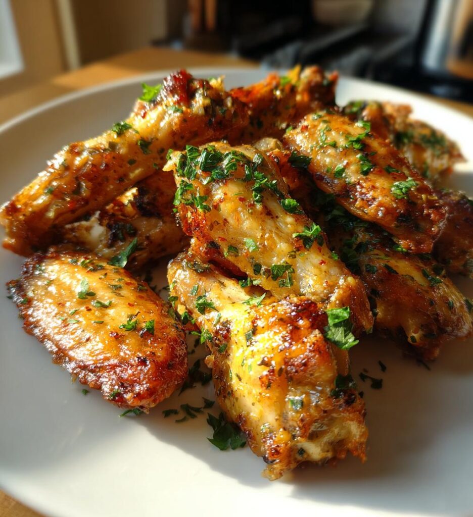 Air Fryer Garlic Butter Wings