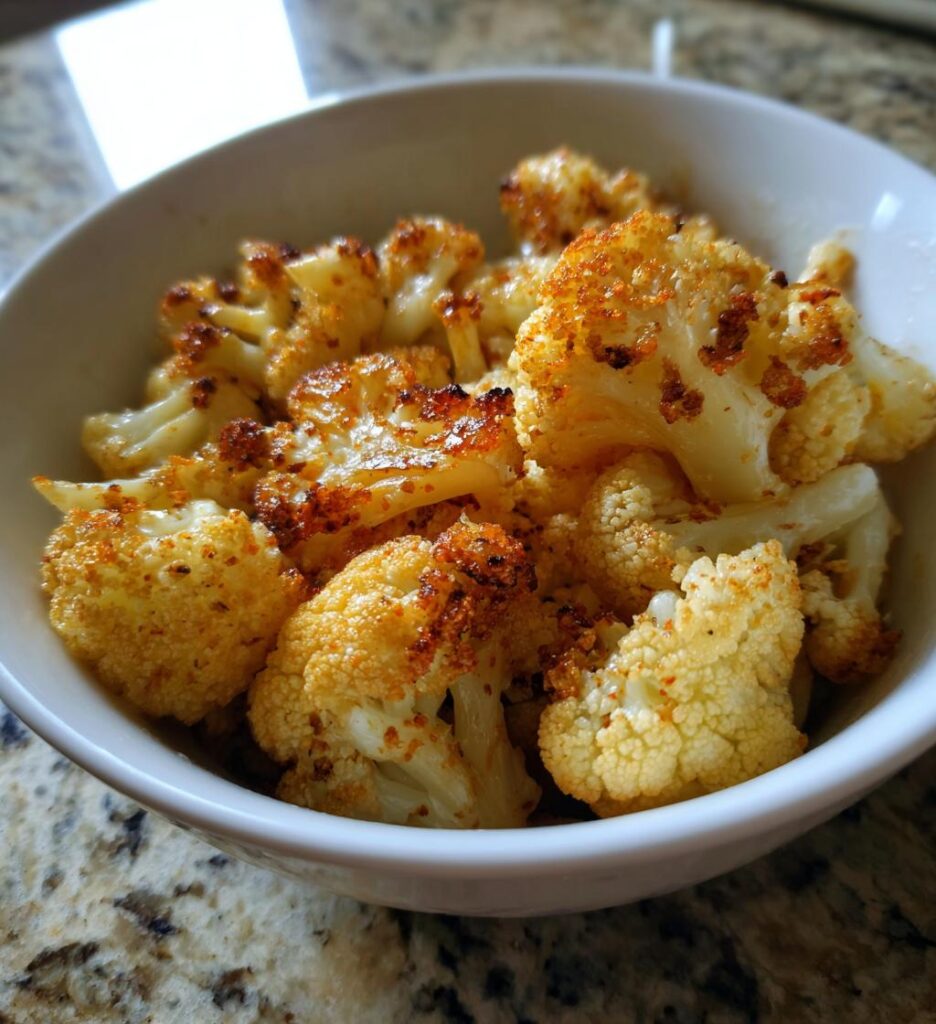 Air Fryer Garlic Roasted Cauliflower