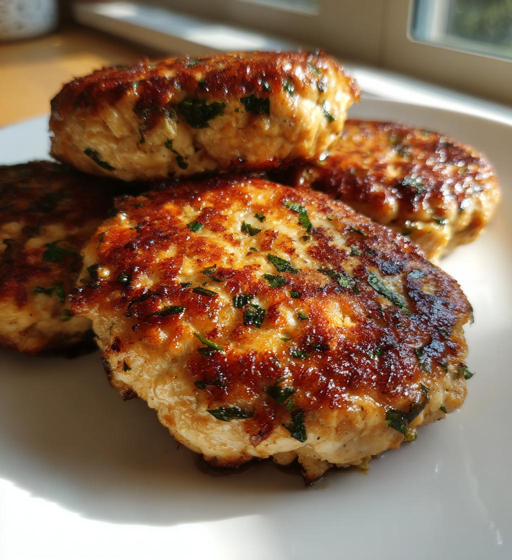 Air Fryer Ground Chicken Patties
