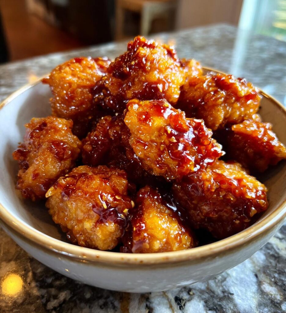 Air Fryer Honey BBQ Chicken Bites