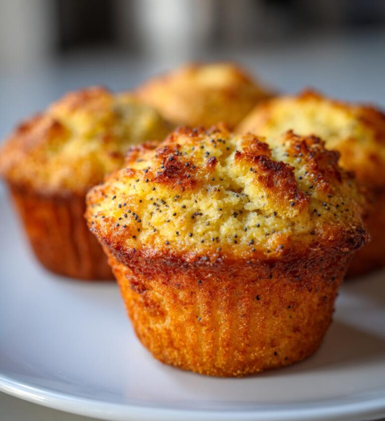 Air Fryer Lemon Poppy Seed Muffins