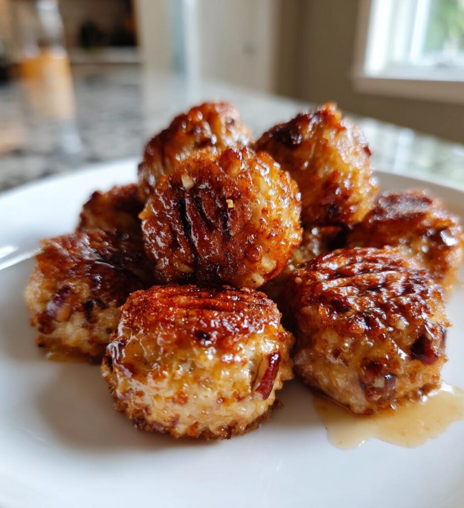 Air Fryer Maple Pecan Bites