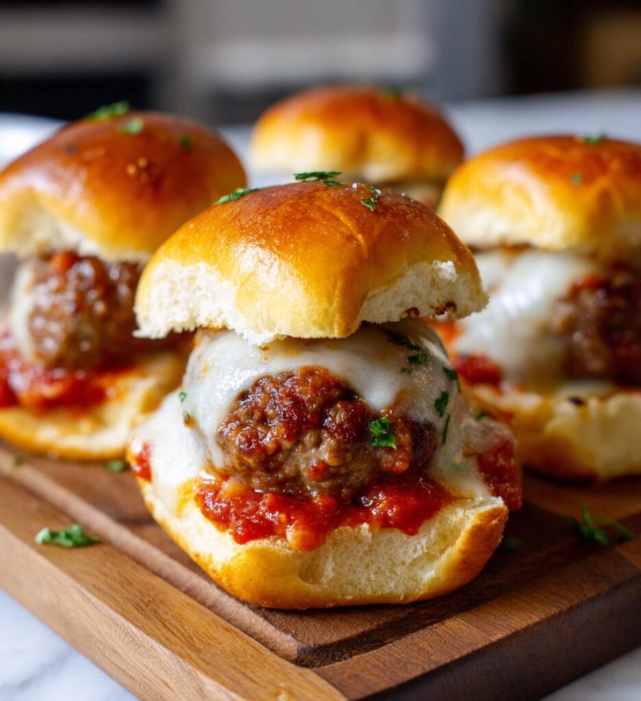 Air Fryer Meatball Sliders