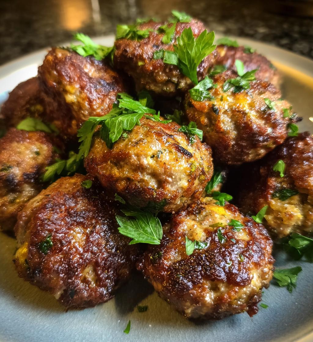 Air Fryer Meatballs (No Breadcrumbs)