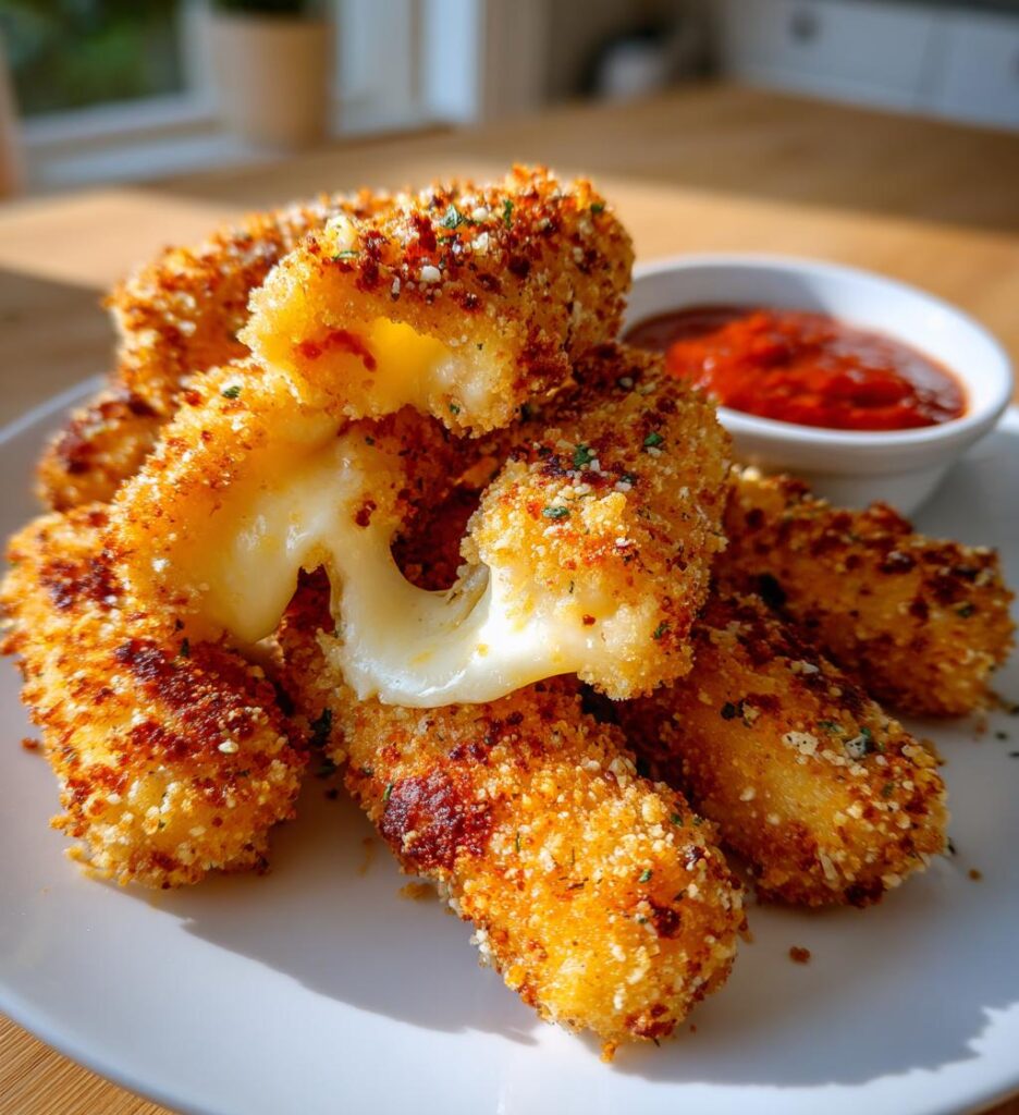 Air Fryer Mozzarella Sticks