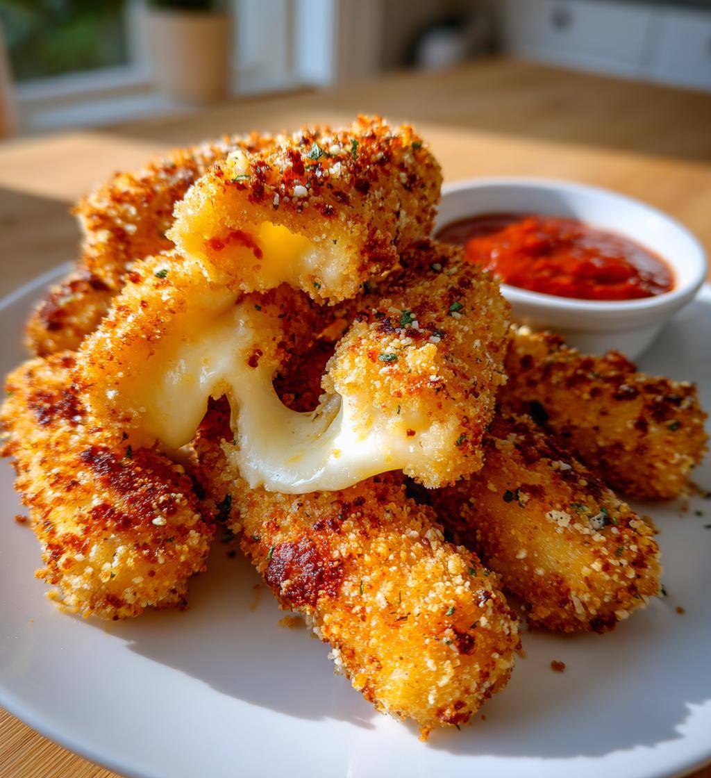 Air Fryer Mozzarella Sticks