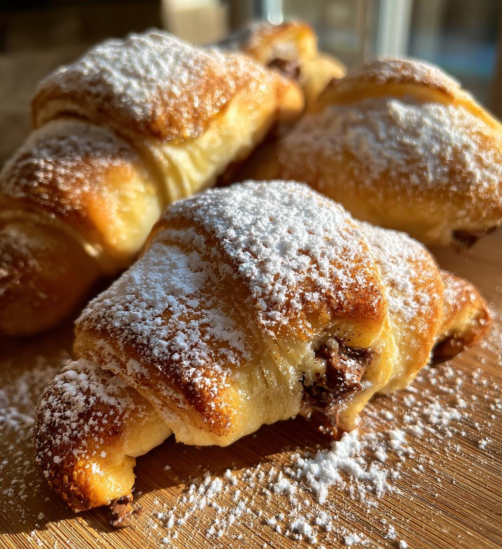 Air Fryer Nutella-Stuffed Crescent Rolls