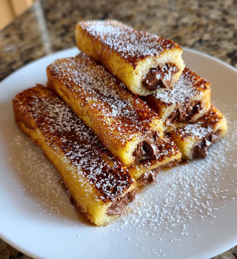 Air Fryer Nutella-Stuffed French Toast Sticks