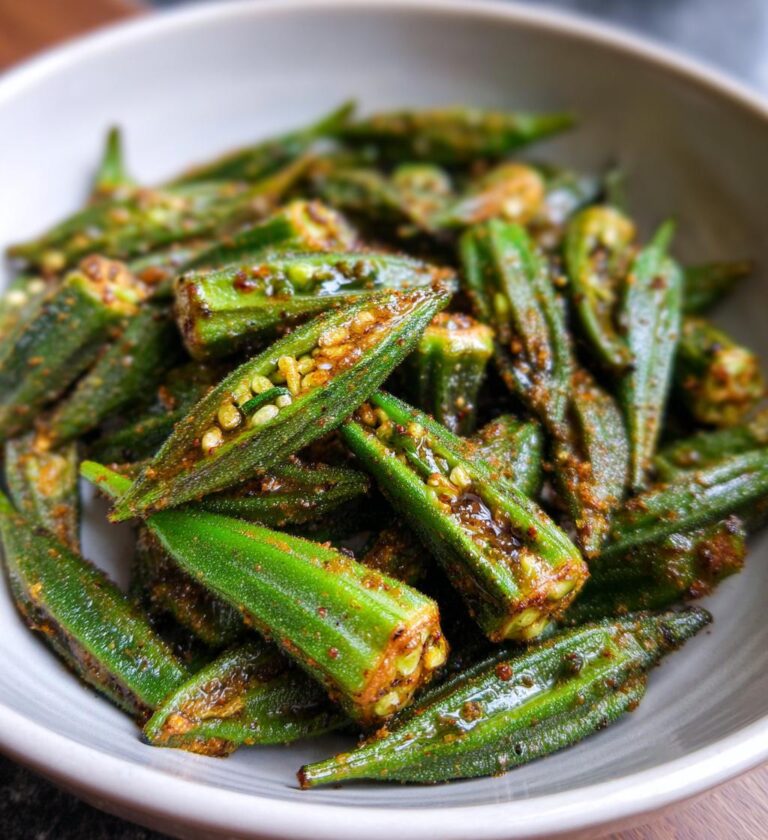 Air Fryer Okra (No Breading)