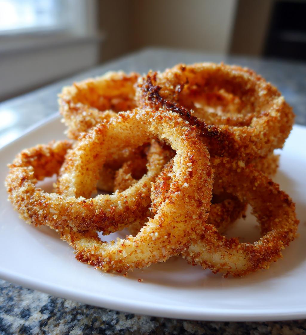Air Fryer Onion Rings (Keto Version)