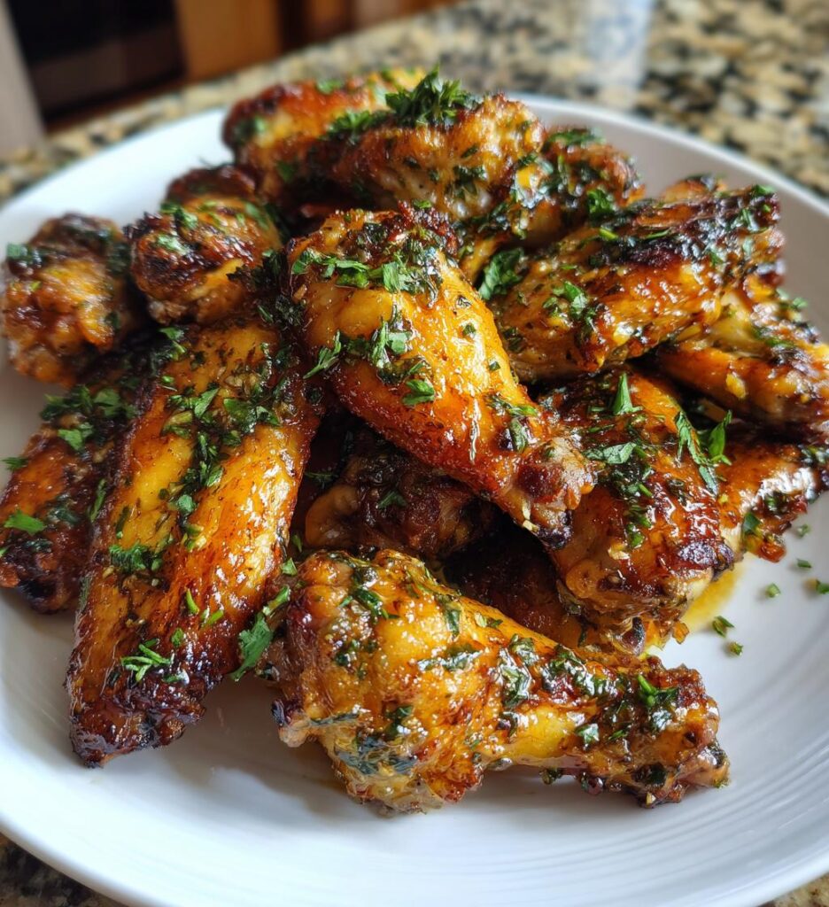 Air Fryer Parmesan Garlic Wings