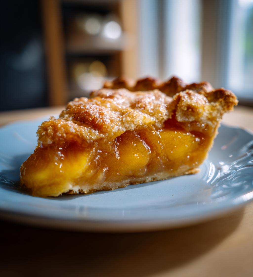 Air Fryer Peach Cobbler