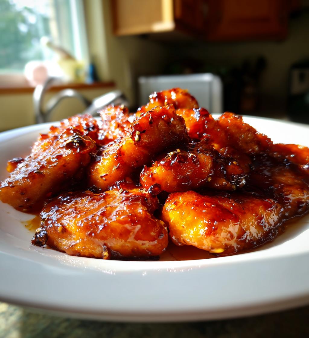 Air Fryer Peach Glazed Chicken fillet