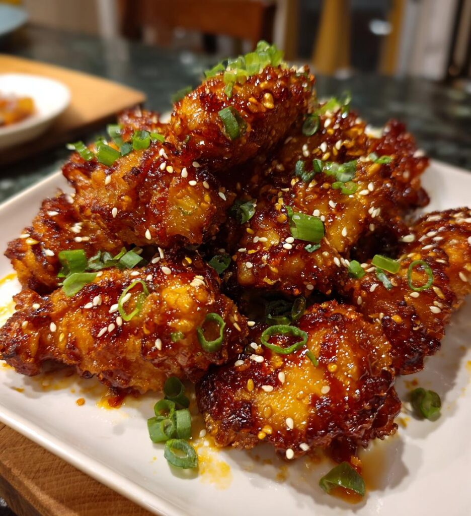 Air Fryer Pineapple Glazed Wings