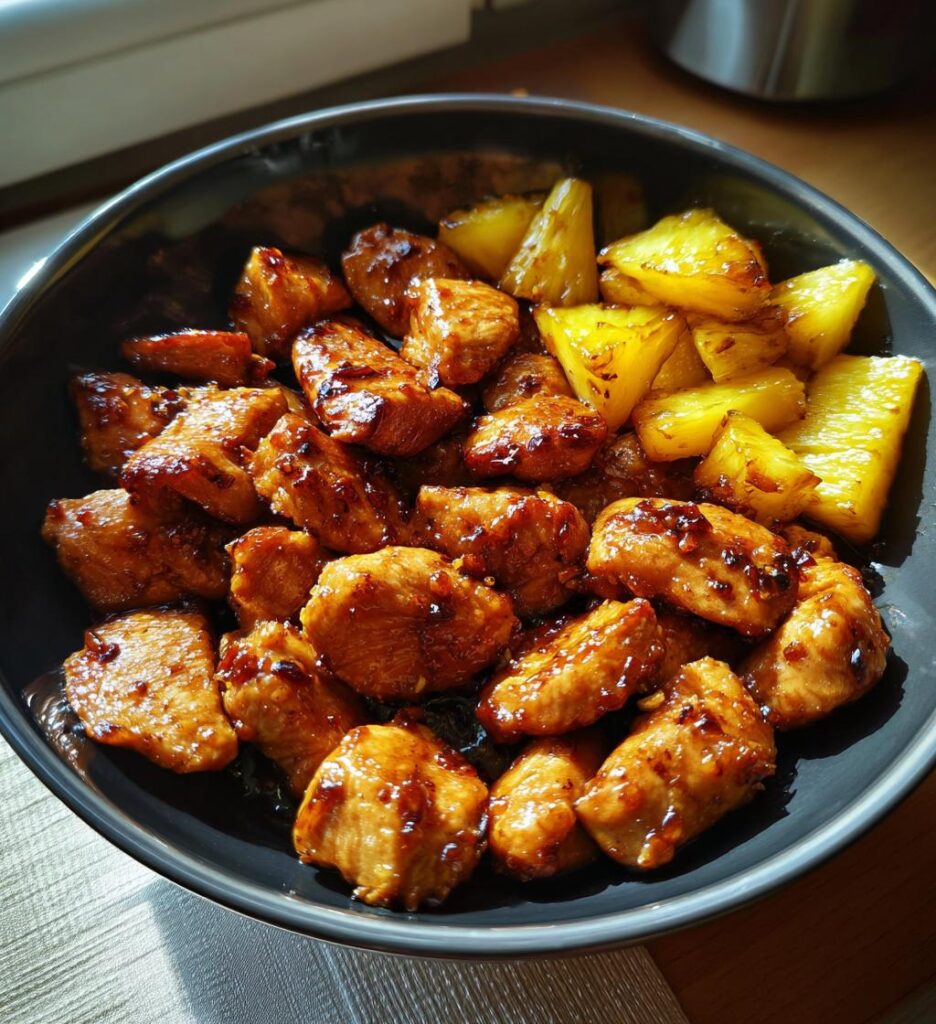 Air Fryer Pineapple Teriyaki Chicken fillet
