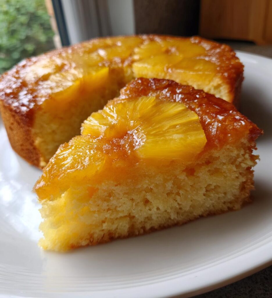 Air Fryer Pineapple Upside Down Cake
