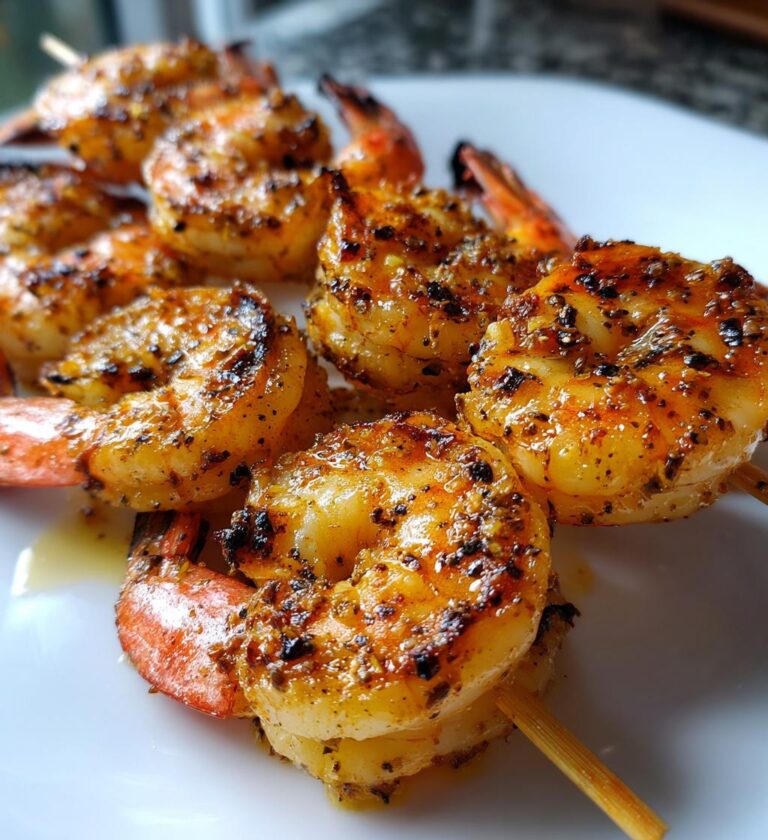 Air Fryer Shrimp Skewers
