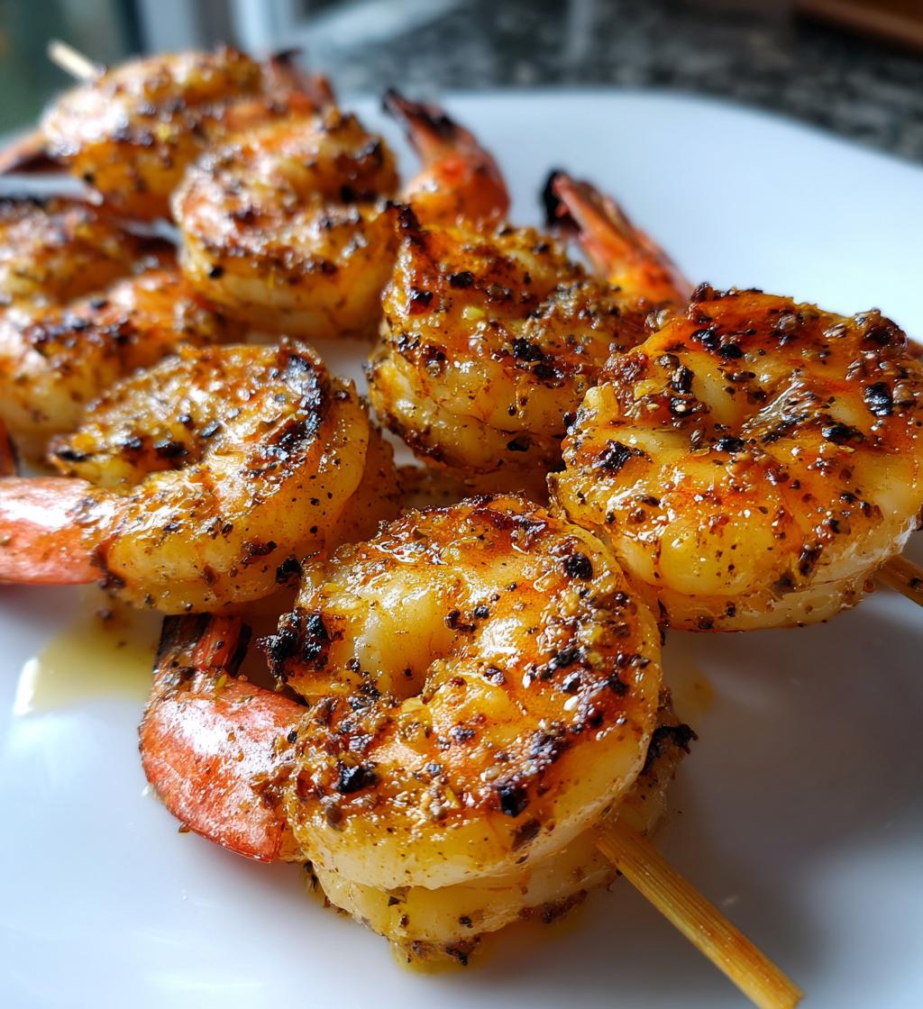Air Fryer Shrimp Skewers