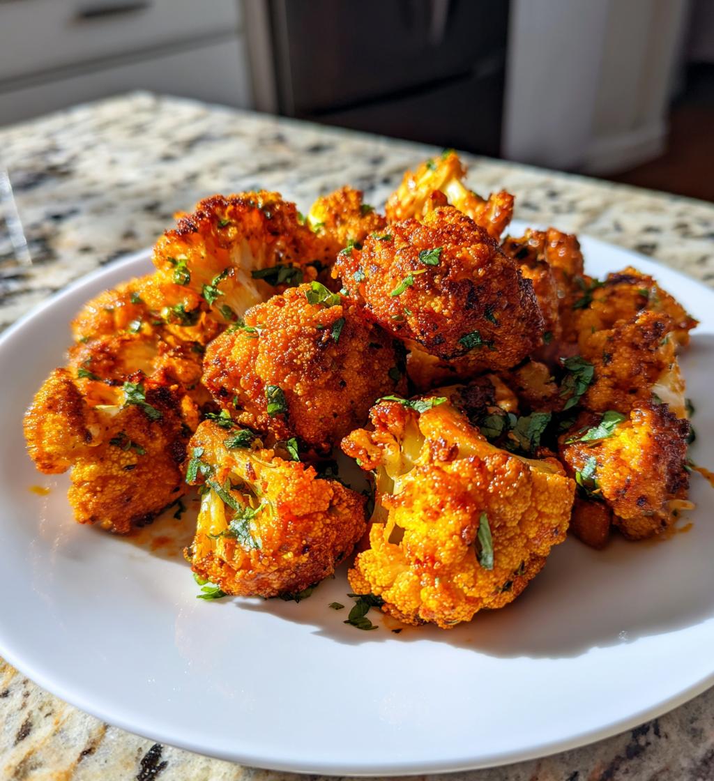 Air Fryer Spicy Cauliflower Bites