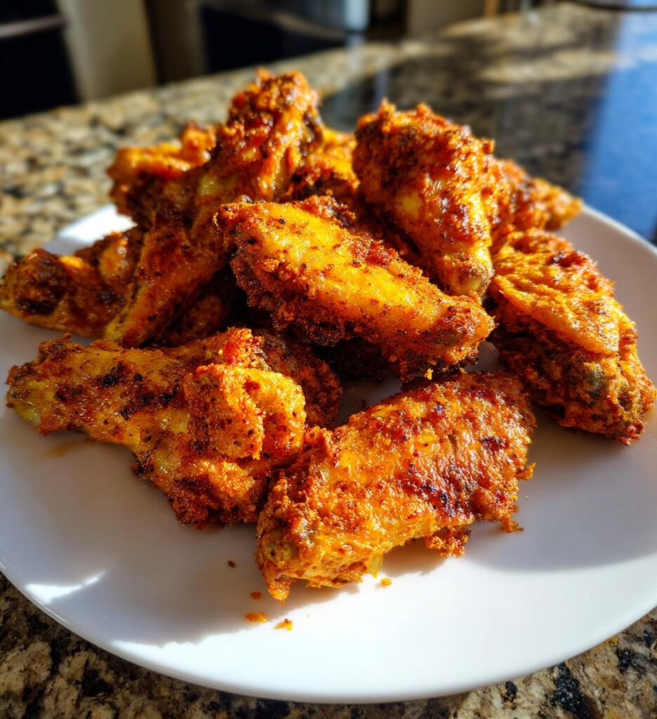 Air Fryer Spicy Dry Rub Wings