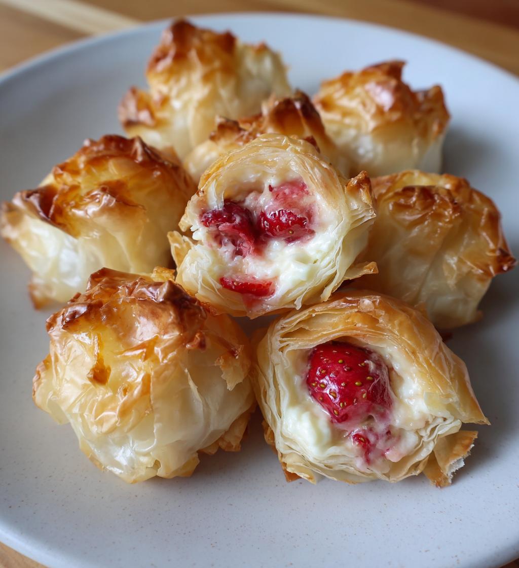 Air Fryer Strawberry Cheesecake Bites