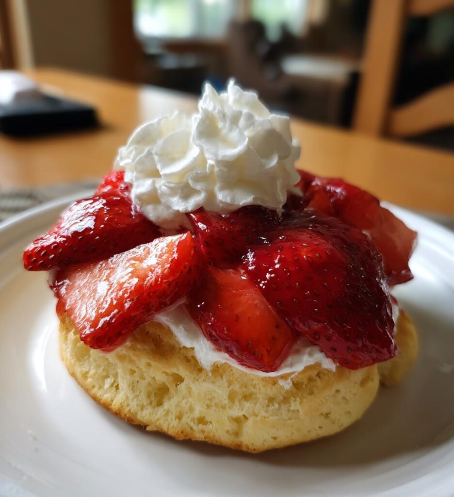 Air Fryer Strawberry Shortcake