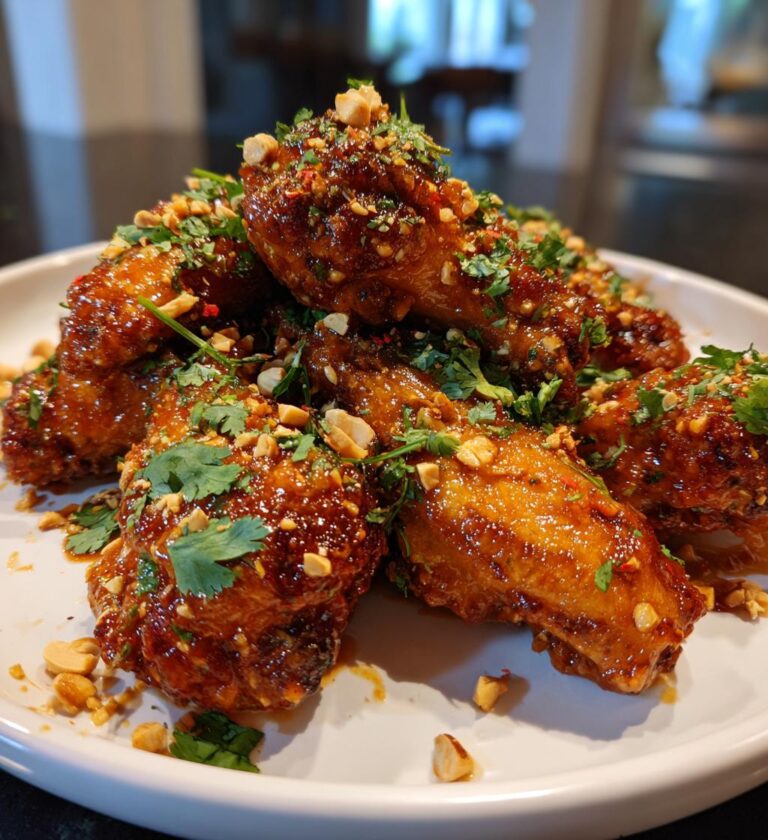 Air Fryer Thai Peanut Wings