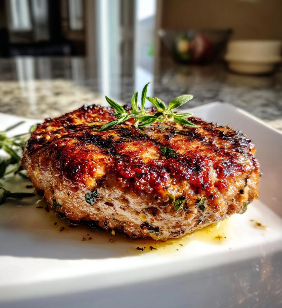 Air Fryer Turkey Burgers (No Bun)