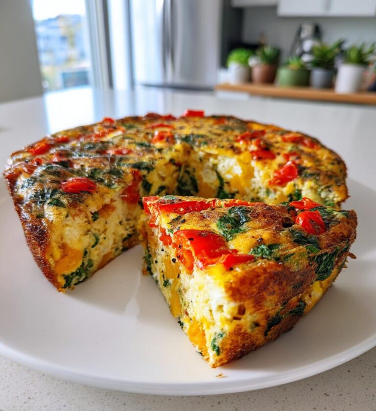 Air Fryer Veggie Frittata