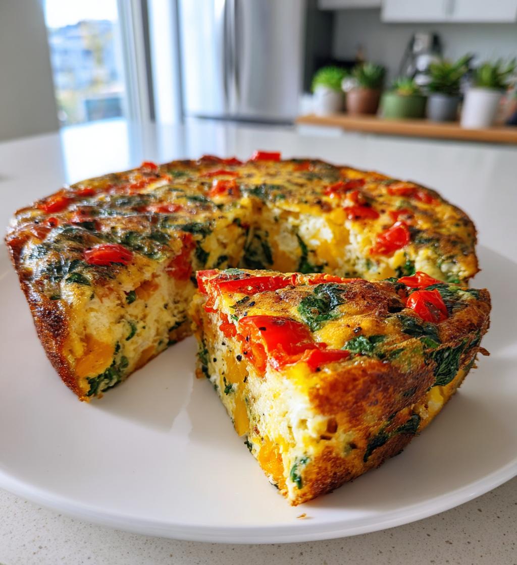 Air Fryer Veggie Frittata