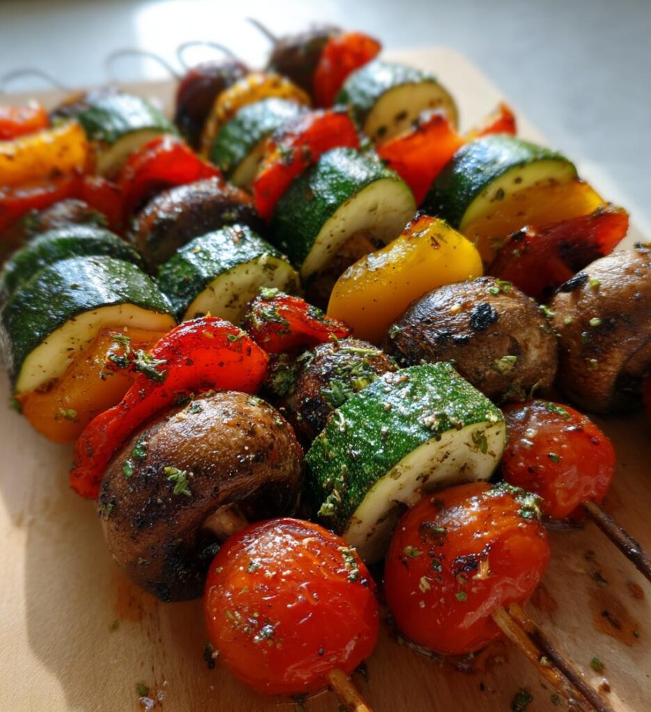 Air Fryer Veggie Skewers