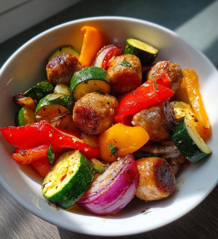 air fryer sausage and vegetables