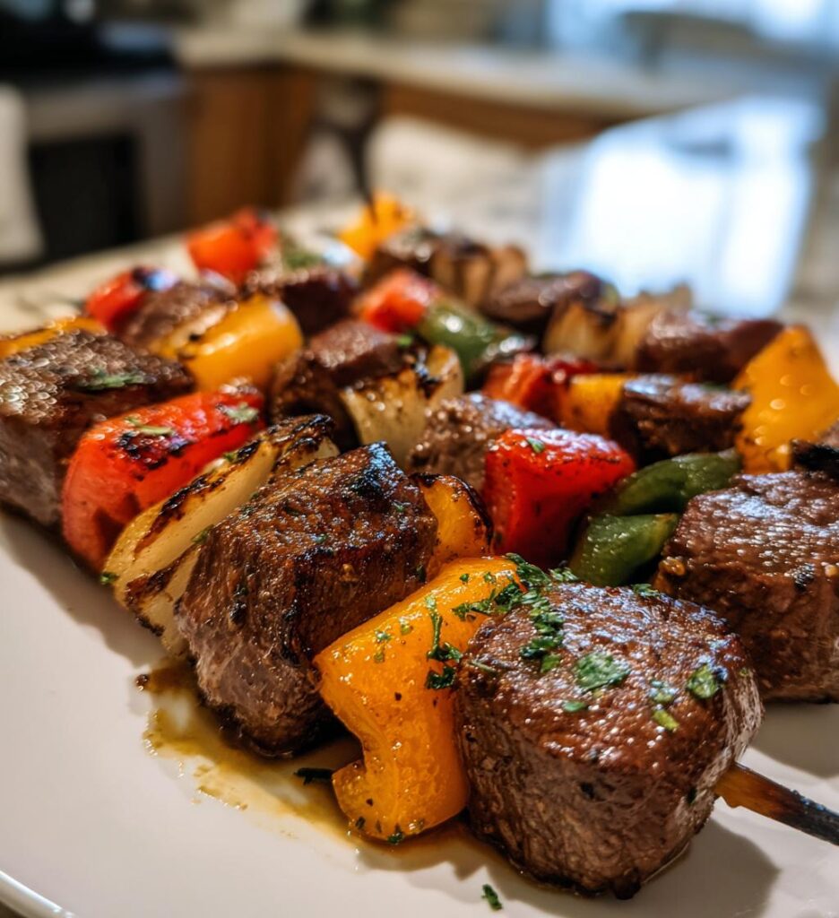 15-Minute Air Fryer Beef Kabobs