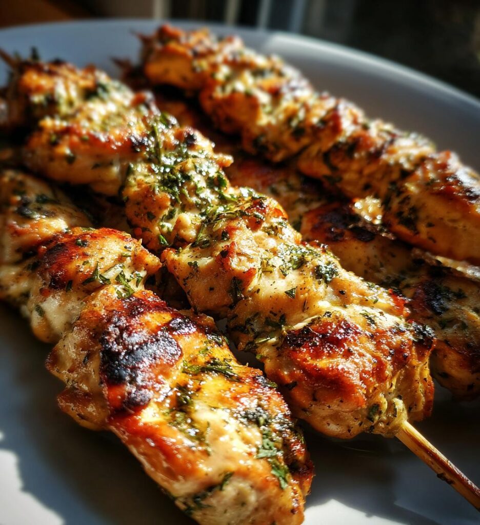 15-Minute Air Fryer Greek Chicken Skewers
