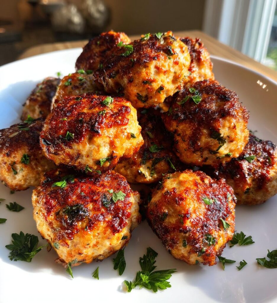 15-Minute Air Fryer Turkey Meatballs
