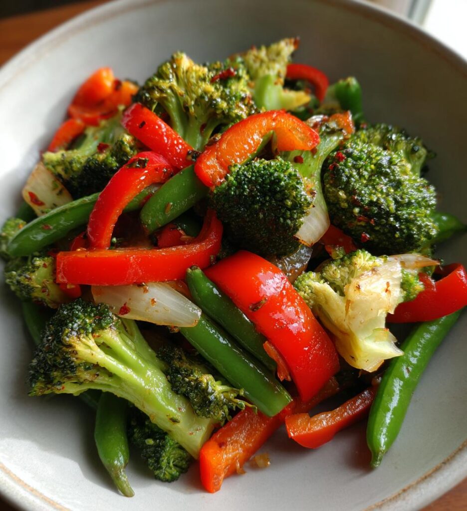 15-Minute Air Fryer Veggie Stir Fry