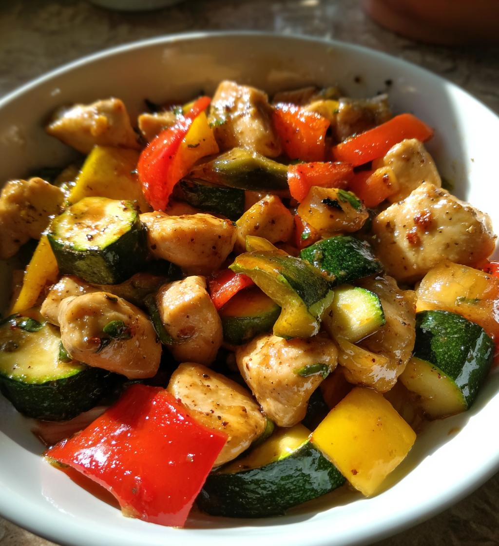 Air Fryer Chicken and Vegetables (in 15 minutes!)