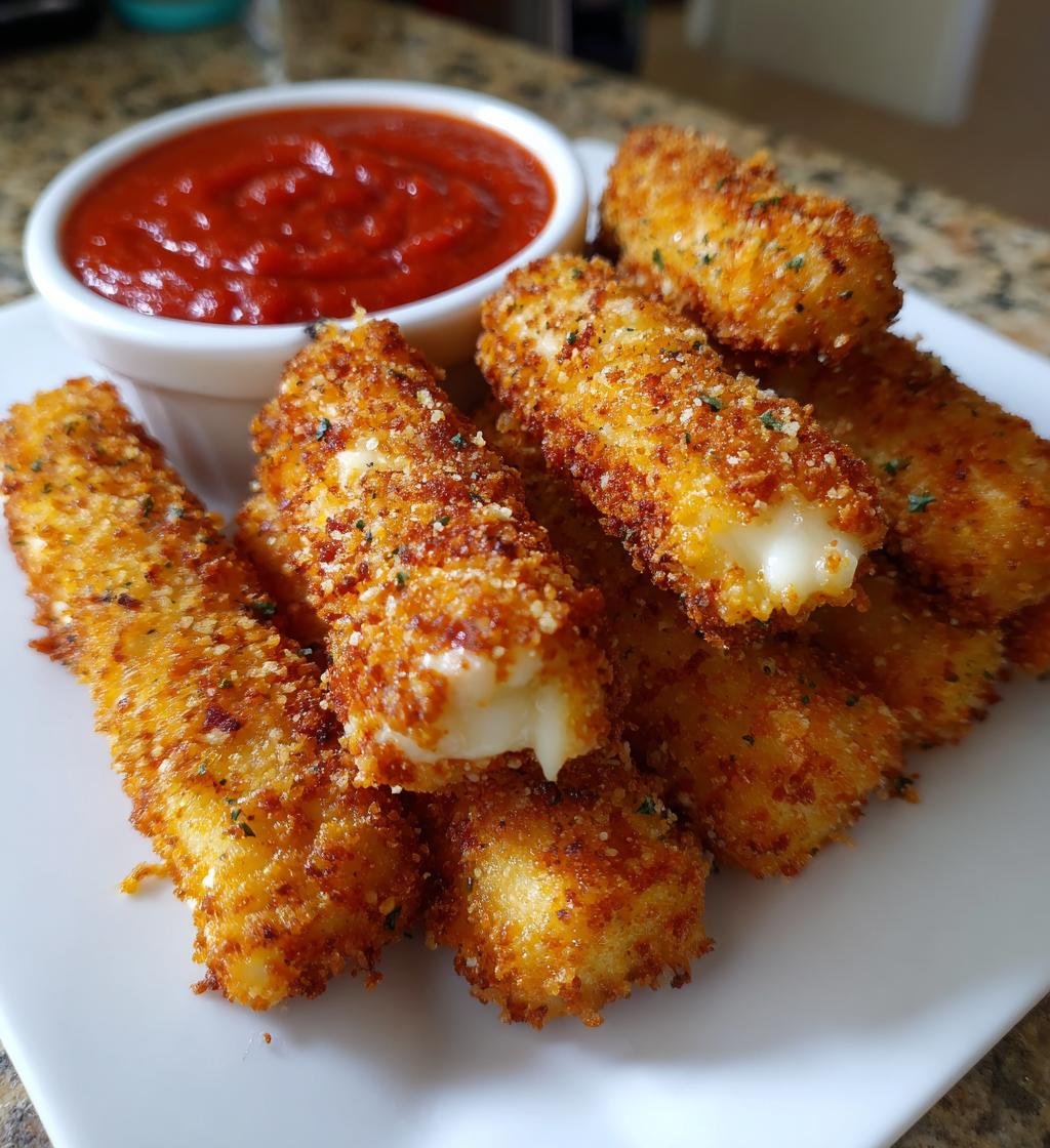 Air Fryer Mozzarella Sticks